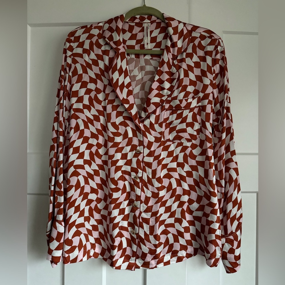 Anthropologie Geometric Sleep Shirt - Size medium